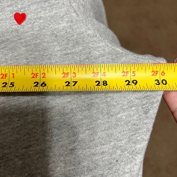 The Great Sleep Gray Robe with Red Hearts size 2/3 - Picture 10 of 10